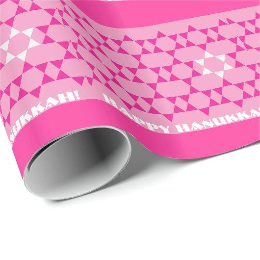 Rosa jüdisches US Flagge Geschenkpapier (Rolleneckpunkt)