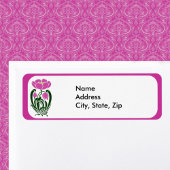 Rosa Jugendstil-Blume