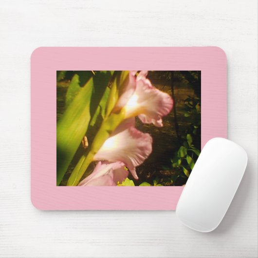 Rosa Juli Blogs Mousepad (Mit Mouse)