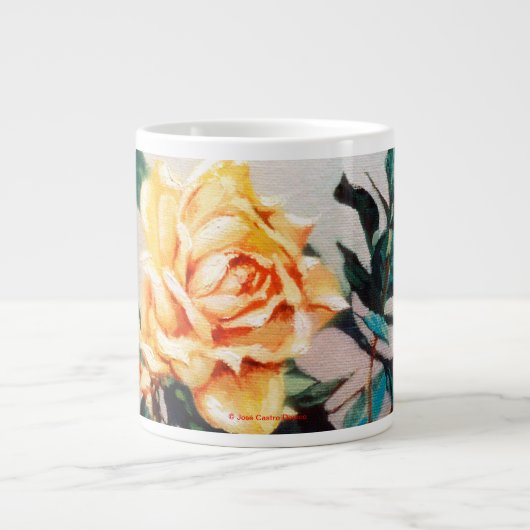 Rosa Jumbo-Tasse (Vorderseite)
