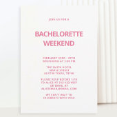 Rosa Junggeselinnen-Abschied Einladungen