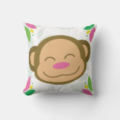 Rosa Jungle Kissen (Vorderseite)