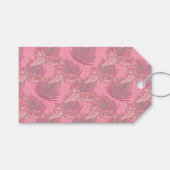 Rosa Jungle Tiger Pattern Geschenkanhänger (Vorderseite (Horizontal))