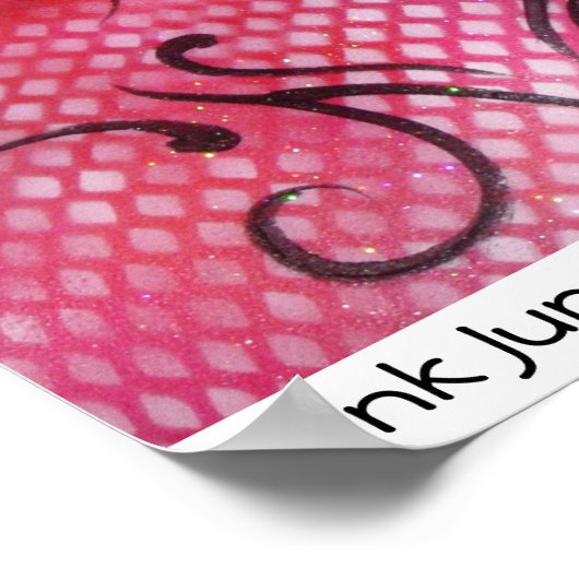 Rosa Juni Poster (Ecke)