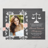 ROSA JURISTISCHE EINLADUNG (Vorne/Hinten)