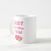 Rosa Just One More Row Stricken Kaffeetasse (Vorderseite Links)