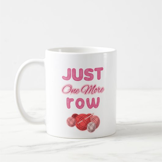Rosa Just One More Row Stricken Kaffeetasse (Links)
