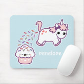Rosa kackender Unicorn Mousepad (Mit Mouse)