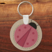 Rosa Kadybug Schlüsselanhänger (Vorderseite)