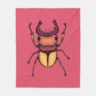 Rosa Käfer Art Cooles Insekt Lover Entomologie Fleecedecke