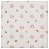 Rosa Kaffee und Donuts Stoff (Muster)