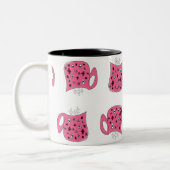 Rosa Kaffee Zweifarbige Tasse (Links)