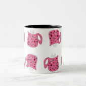 Rosa Kaffee Zweifarbige Tasse (Mittel)