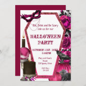 Rosa-Kaffeehaus, Blumenempfang Einladung (Vorne/Hinten)