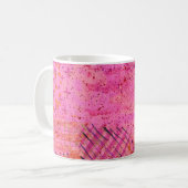 Rosa Kaffeetasse Abstrakte Malerei (Vorderseite Links)