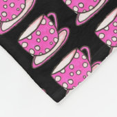Rosa Kaffeetasse-Fleece-Decke Fleecedecke (Ecke)