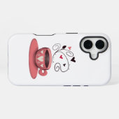 Rosa Kaffeetasse iPhone 16 Hülle (Rückseite (Horizontal))