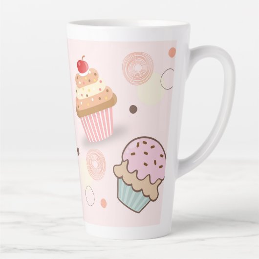 rosa Kaffeetasse Milchtasse (Rechts)
