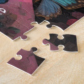 Rosa Kaiserin der Schmetterlingswelt Puzzle (Seite)