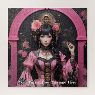 Rosa Kaiserin der Schmetterlingswelt Puzzle