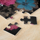 Rosa Kaiserin der Schmetterlingswelt Puzzle (Seite)