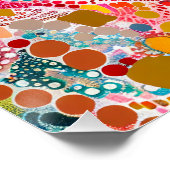 Rosa Kakadu im aborigines Dot Art Style Poster (Ecke)