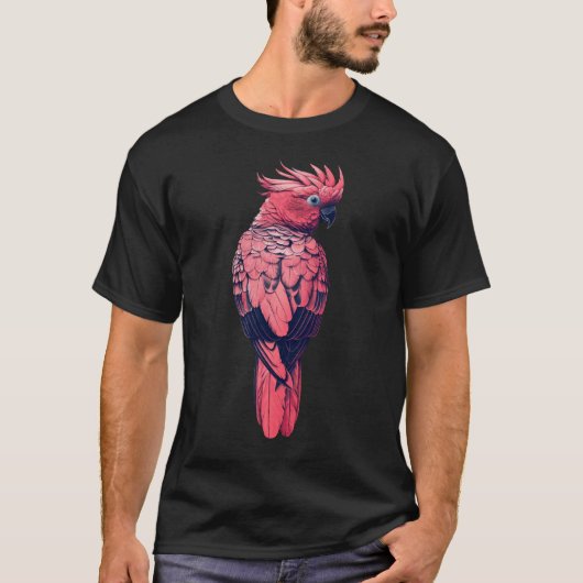 Rosa Kakadu T-Shirt (Vorderseite)