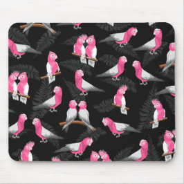 Rosa Kakadu-Vogelmuster Mousepad