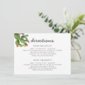 Rosa Kakteen Begleitkarte (Stehend Vorderseite)