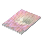 Rosa Kakteen-Blume in der Wüste Notizblock (Rotiert)