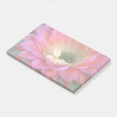 Rosa Kakteen-Blume in der Wüste Post-it Klebezettel (angewinkelt)