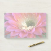 Rosa Kakteen-Blume in der Wüste Post-it Klebezettel (Auf Schreibtisch)