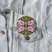 Rosa Kaleidoskop 3 der Azaleen 1E Button (Beispiel)