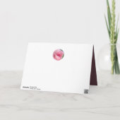 Rosa Kaleidoskop Burgundy Muttertagskarte Feiertagskarte (Rückseite)