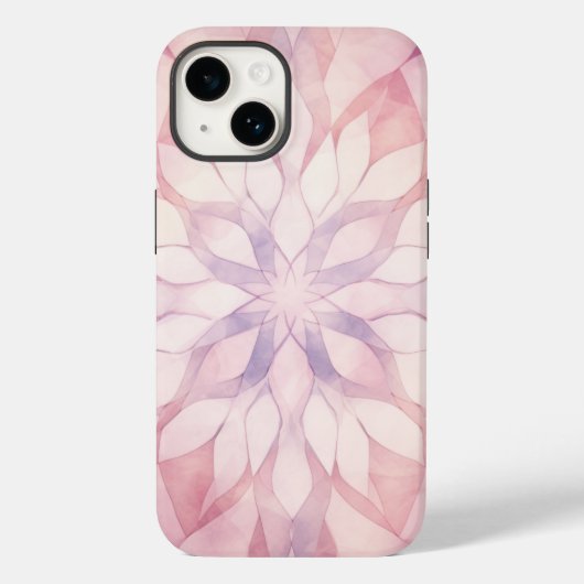 Rosa Kaleidoskop Case-Mate iPhone Hülle (Rückseite)
