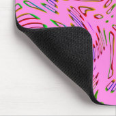 Rosa Kaleidoskop Mousepad (Ecke)