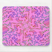 Rosa Kaleidoskop Mousepad (Vorne)