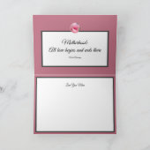 Rosa Kaleidoskop Muttertagskarte Feiertagskarte (Innenseite)