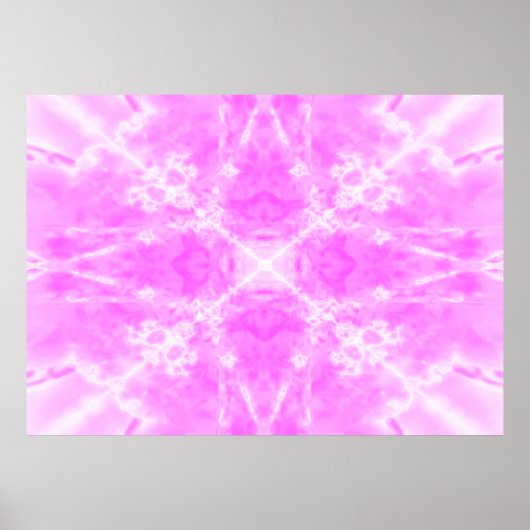 Rosa Kaleidoskop Poster (Vorne)