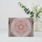 Rosa Kaleidoskop Postkarte (Stehend Vorderseite)