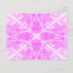 Rosa Kaleidoskop Postkarte