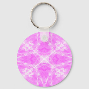 Rosa Kaleidoskop Schlüsselanhänger