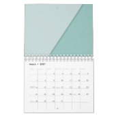 Rosa Kalender mit abstrakter Kunst (Mär 2027)