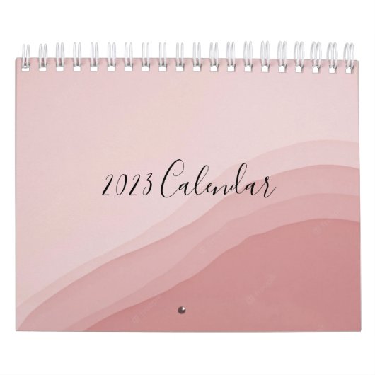 Rosa Kalender mit abstrakter Kunst (Titelbild)