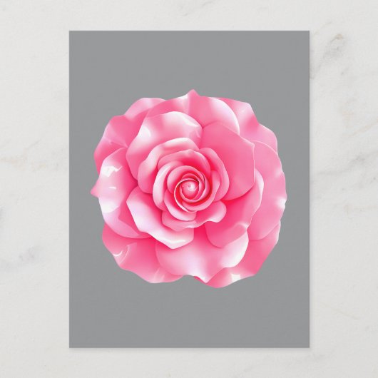 Rosa Kamelie blüht Postkarte (Vorderseite)