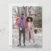 Rosa Kamelie Blume Aquarellfarben Hochzeitsfeier F Einladung (Rückseite)