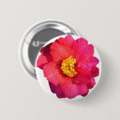 Rosa Kamelie-Blume Button (Vorne & Hinten)