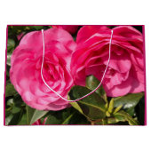 Rosa Kamelie Große Größe Geschenktüte (Vorderseite)