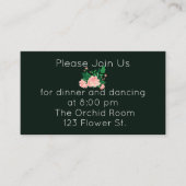 Rosa Kamelien Empfang Begleitkarte (Vorderseite)