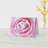 Rosa Kamelien-Hochzeits-Annahme-Karte Karte (Gelbe Blume)